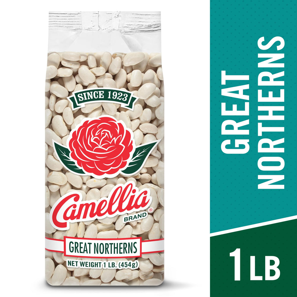 Camellia Brand beans in pot ready for a comforting hearty soup.