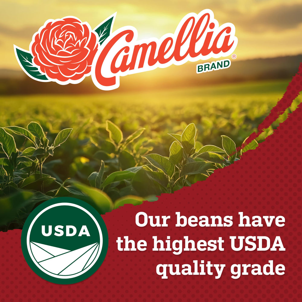 Camellia Brand Lady Cream Peas served in a bowl with fresh herbs