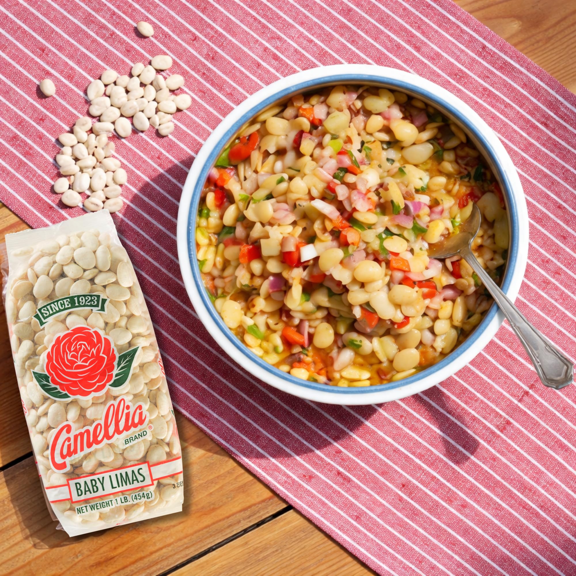 Plant-based protein boost from Camellia Brand dried Lima beans.