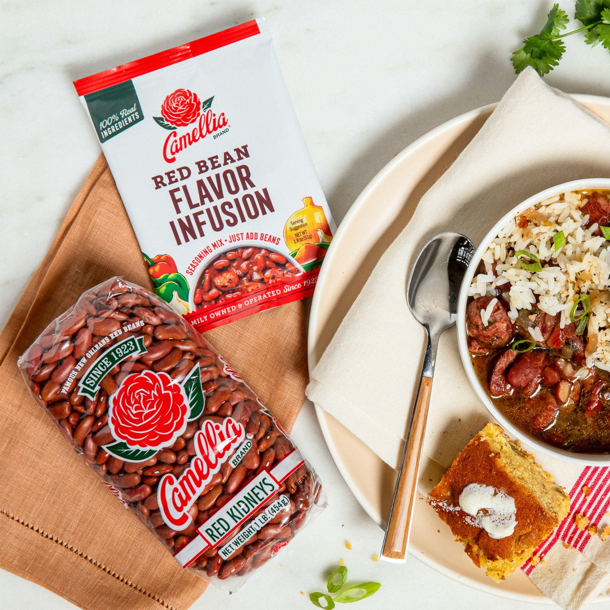 Camellia Brand Red Bean Flavor Infusion aroma fills the kitchen during slow simmer