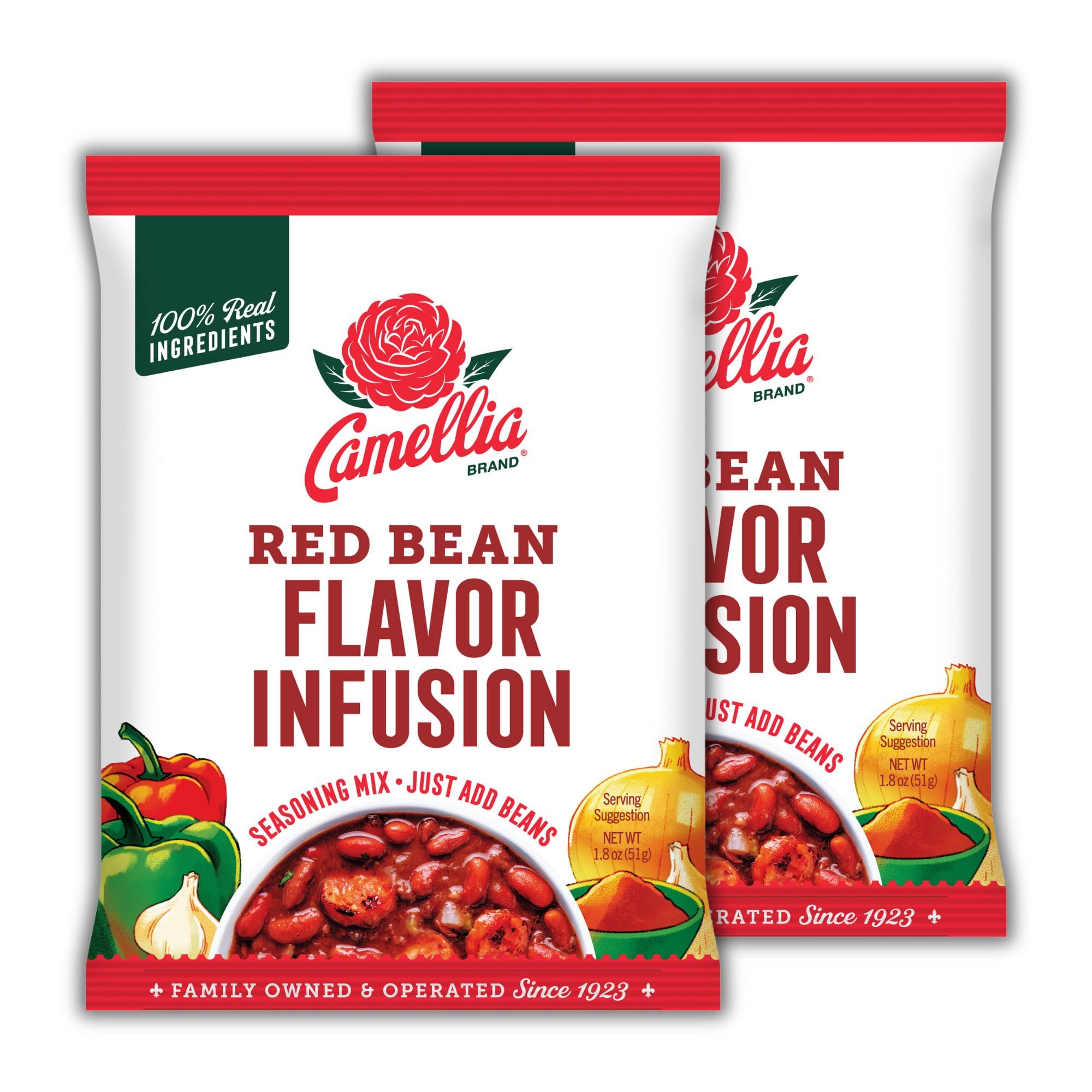 Camellia Brand Red Bean Flavor Infusion bottle ready to season authentic Cajun meals