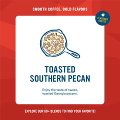 Cameron's Coffee brewed cup highlights smooth, full-bodied flavor and inviting aroma.