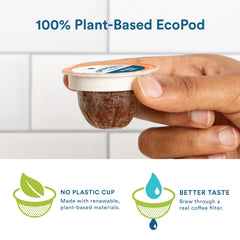 Cameron's compostable pods highlighting eco-friendly coffee.