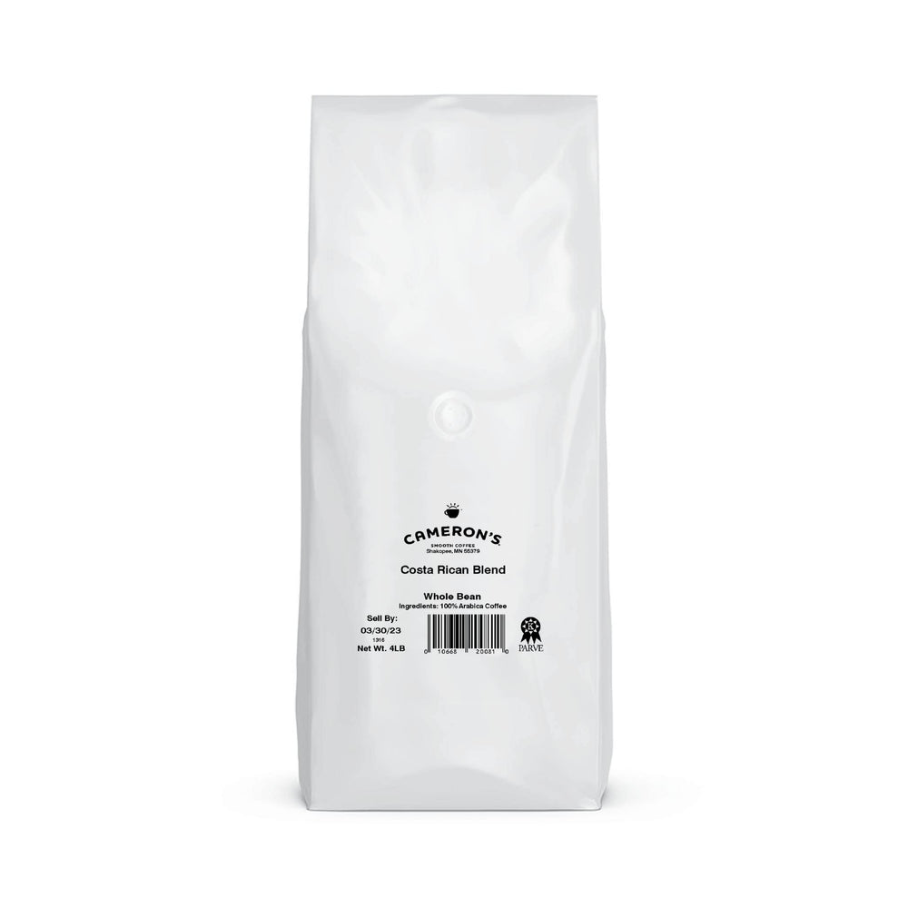 Cameron's Costa Rica Blend steaming mug highlighting inviting morning aroma