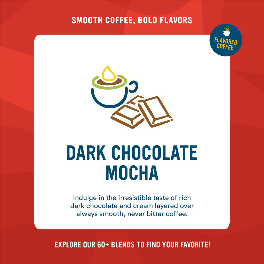 Premium Arabica beans used in Cameron's Coffee dark chocolate mocha blend