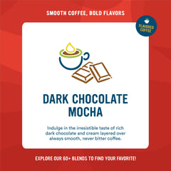 Premium Arabica beans used in Cameron's Coffee dark chocolate mocha blend