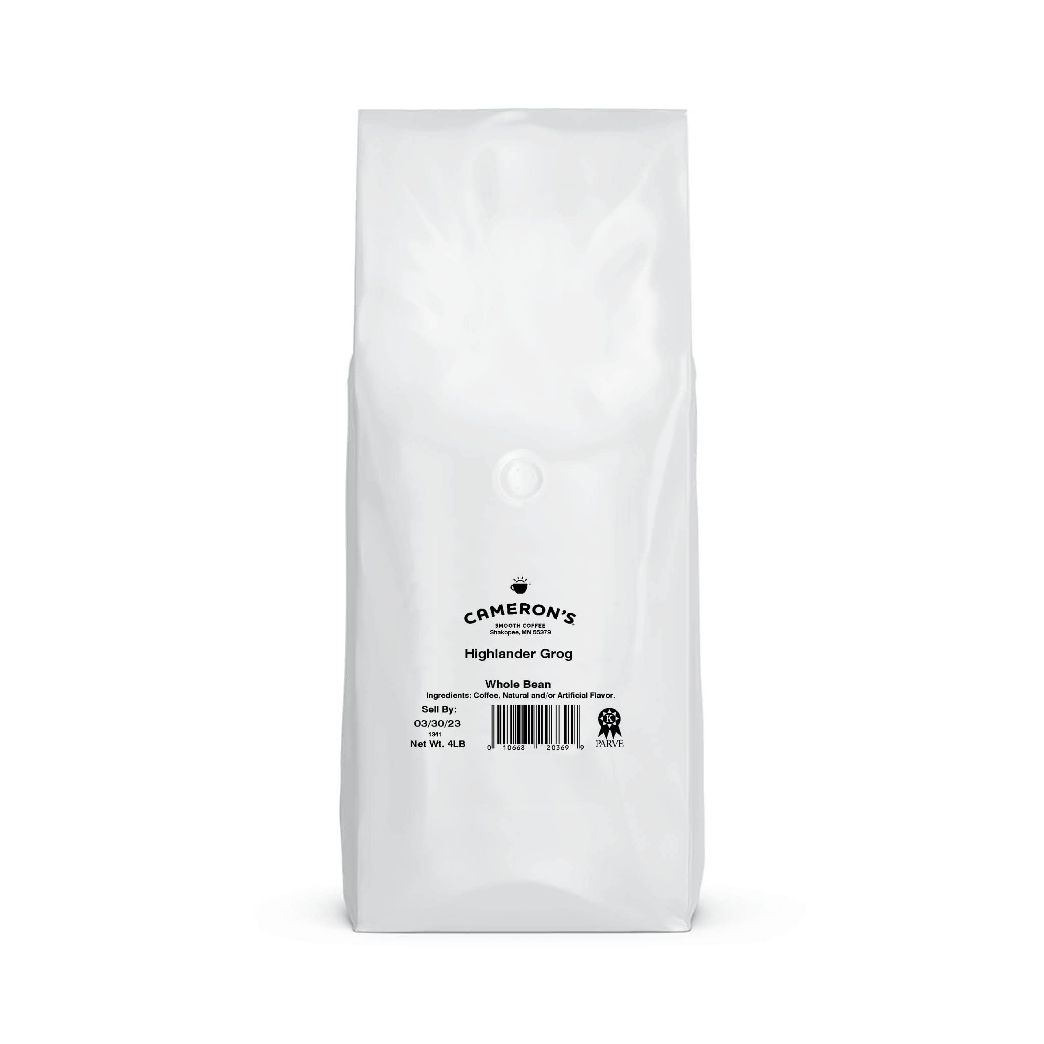 Cameron's Highlander Grog steaming cup with inviting aroma for morning ritual.