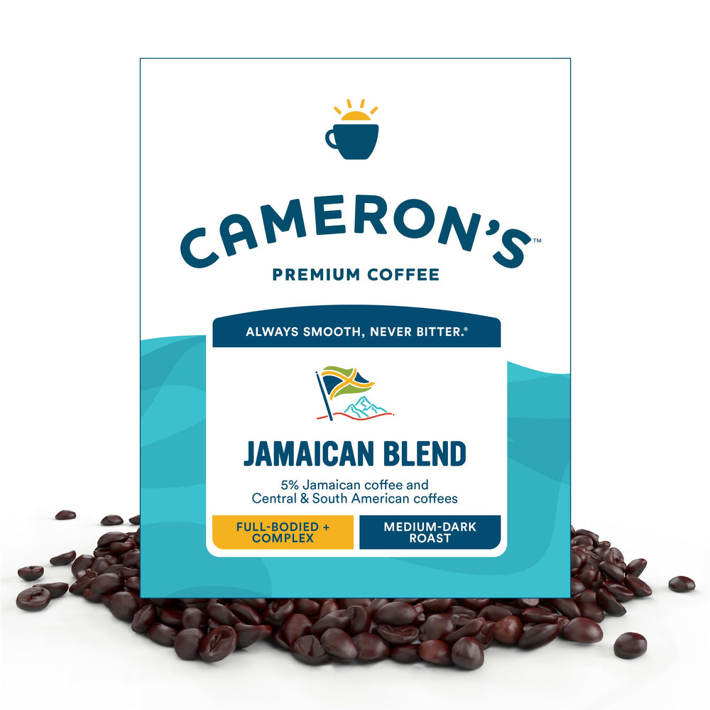 Cameron's Jamaica Blend 4 lb bag of whole beans ready for home brewing.