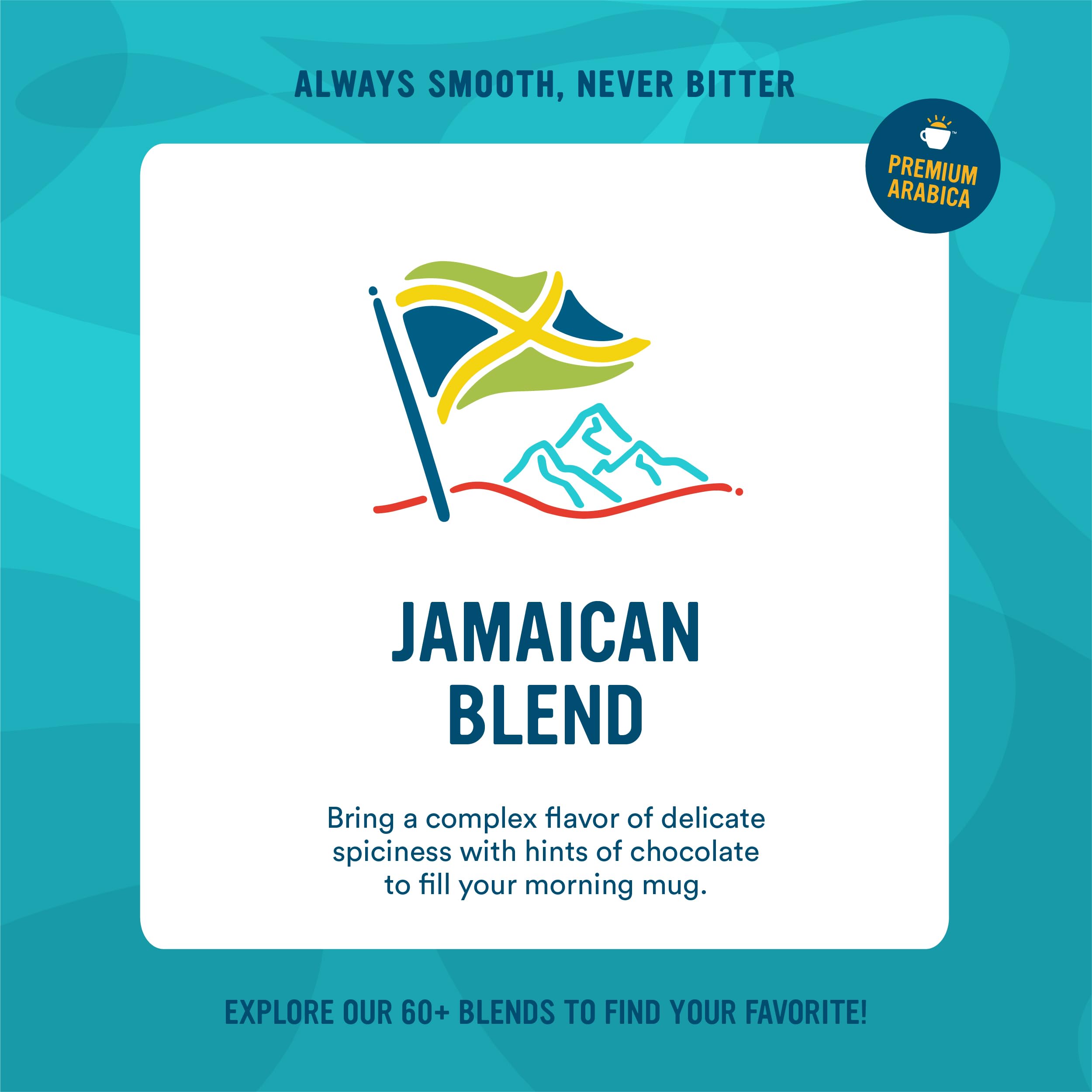 Cameron's Jamaica Blend roasted in small batches for consistent flavor.