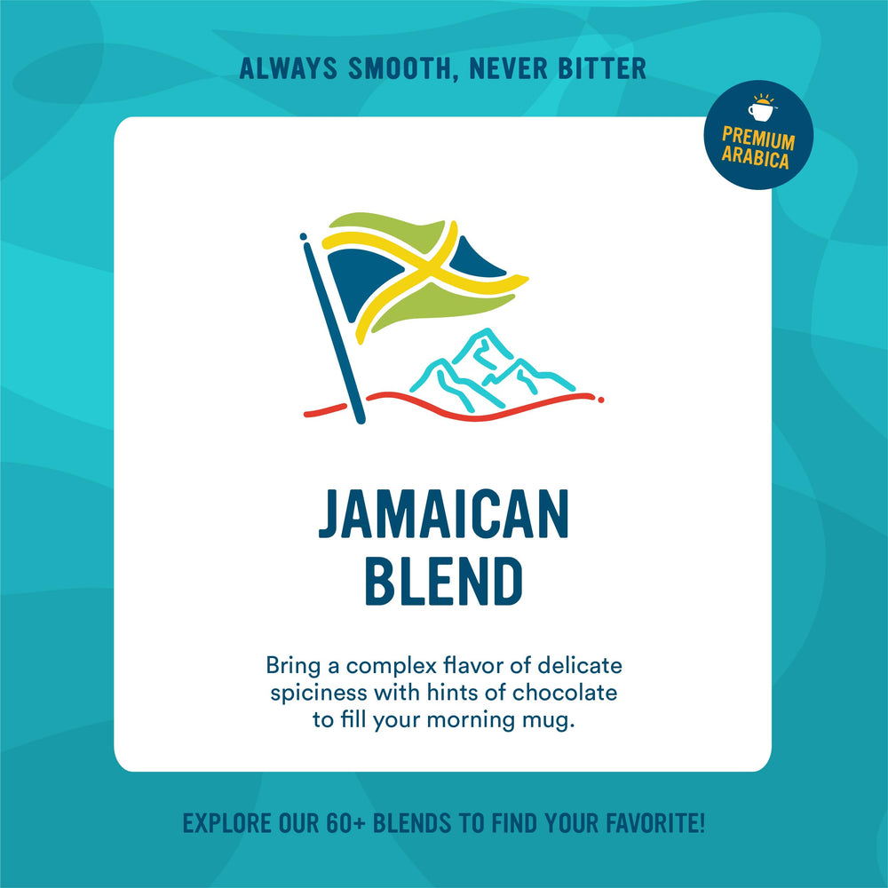 Cameron's Jamaica Blend roasted in small batches for consistent flavor.