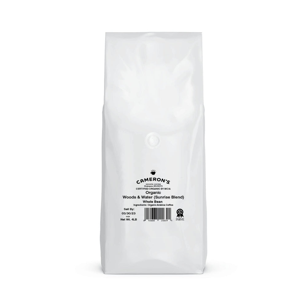 Cameron's Coffee in a resealable 4lb bag preserves freshness.
