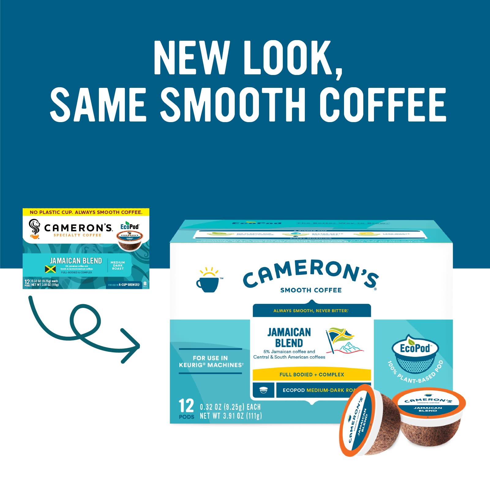 Single-serve pods compatible with Keurig 2.0 for office or home use