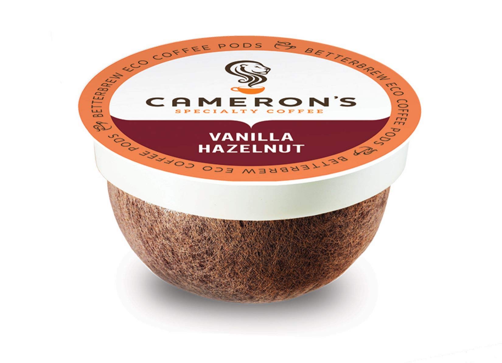 Cameron's Vanilla Hazelnut pod prepared for a mug brew.
