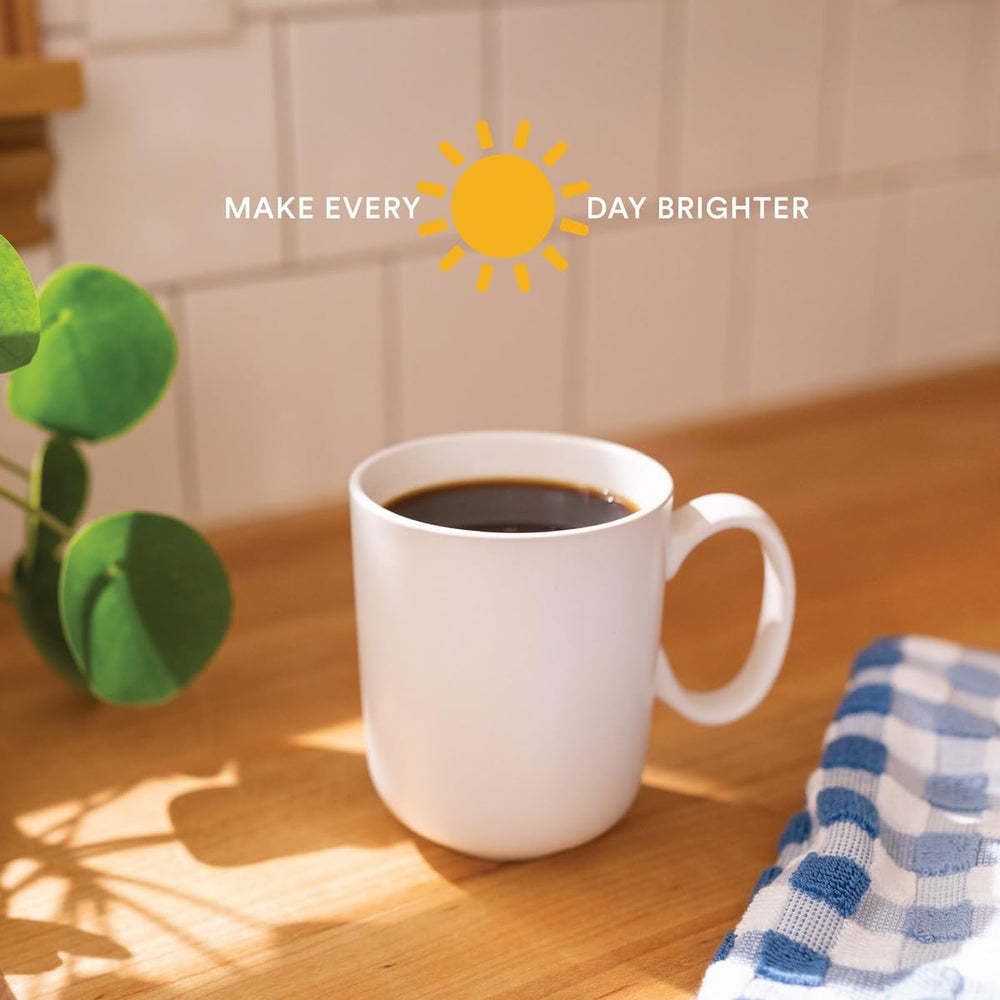 Morning routine with Velvet Moon coffee on the counter
