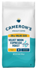 Cameron's Velvet Moon roasted beans ready for espresso at home