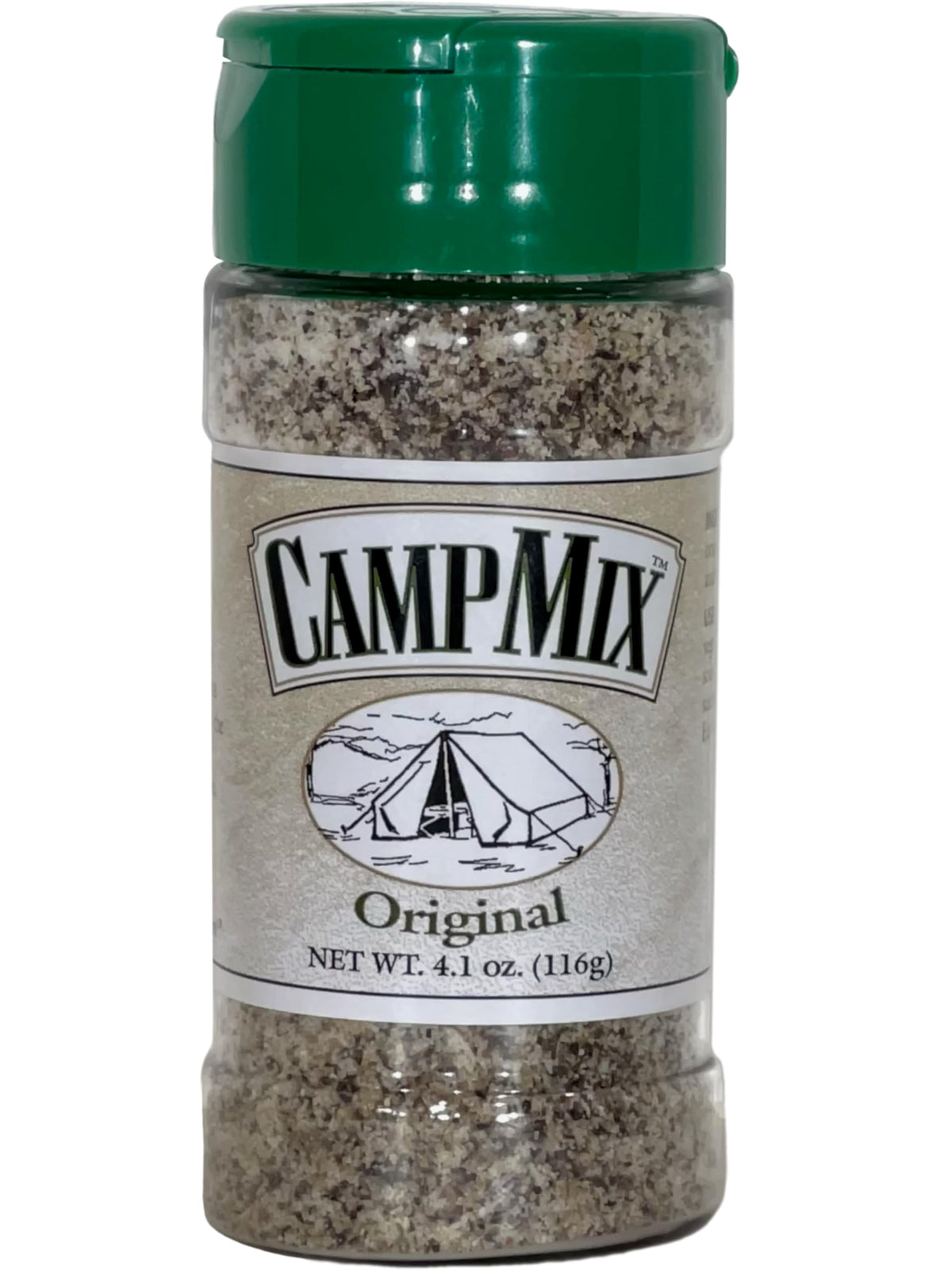 CAMP MIX Original all-in-one seasoning bottle on counter, ready for kitchen and grill