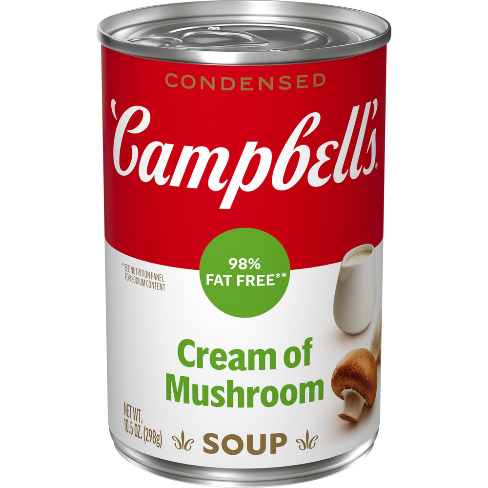 Campbell's 98% Fat Free Cream of Mushroom Soup can provides a silky base for quick weeknight meals