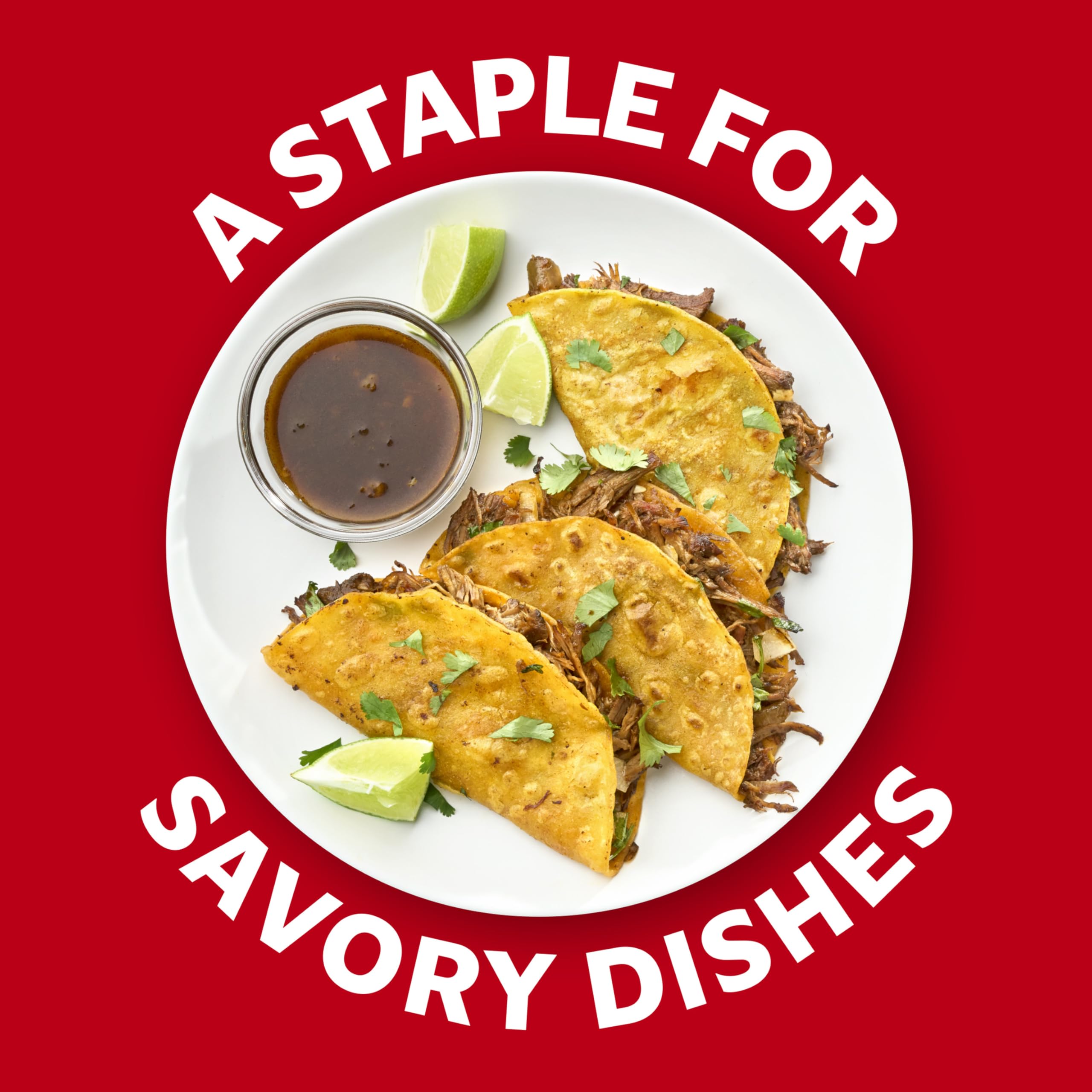 Non-BPA lined can ensures safe, convenient flavor base.