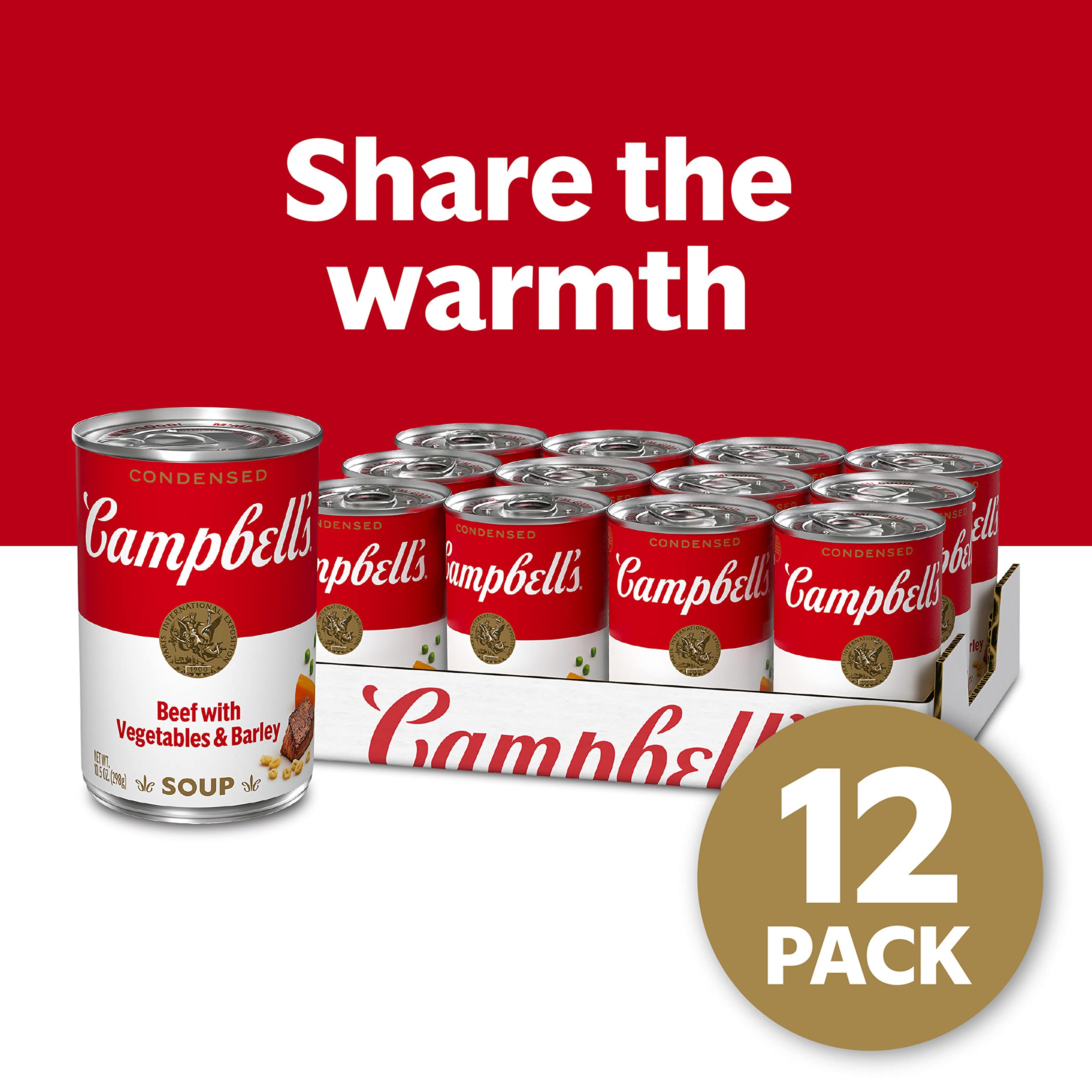 Campbell’s Beef Soup poured broth with savory aroma and texture