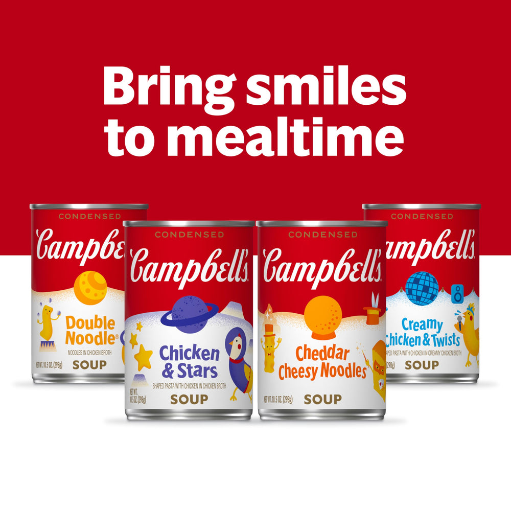 Pair Campbell's Chicken and Stars with Goldfish crackers for a quick, tasty combo.