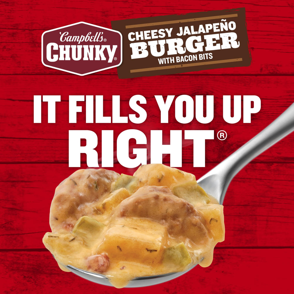 Campbell's Chunky bacon bits with cheddar for savory crunch