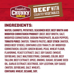 Country vegetables and beef broth in Campbell's Chunky create a meaty, veggie-forward meal.