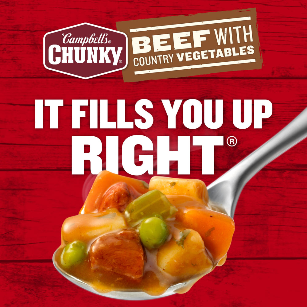 Campbell's Chunky Beef Soup ready-to-eat option for quick meals