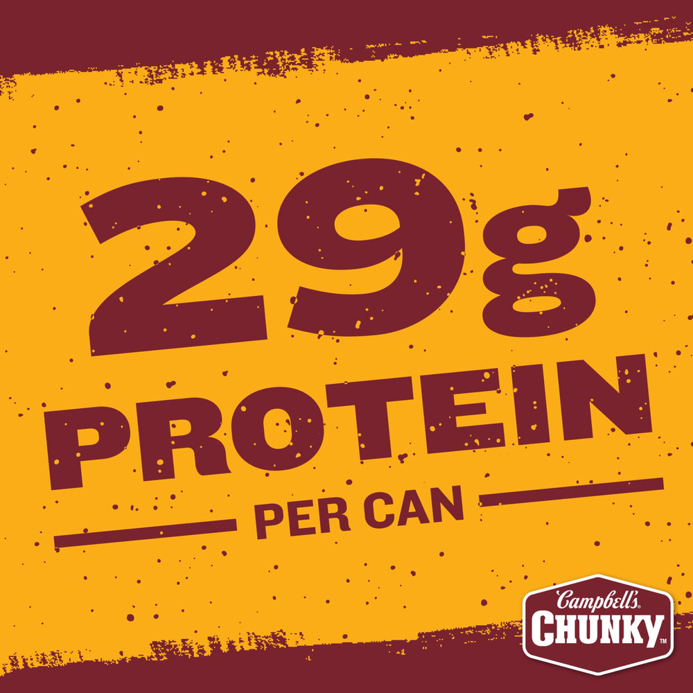 Ingredients in Campbell's Chunky Chili with Beans Roadhouse include beans, beef, pork, peppers