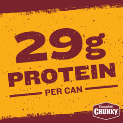Ingredients in Campbell's Chunky Chili with Beans Roadhouse include beans, beef, pork, peppers