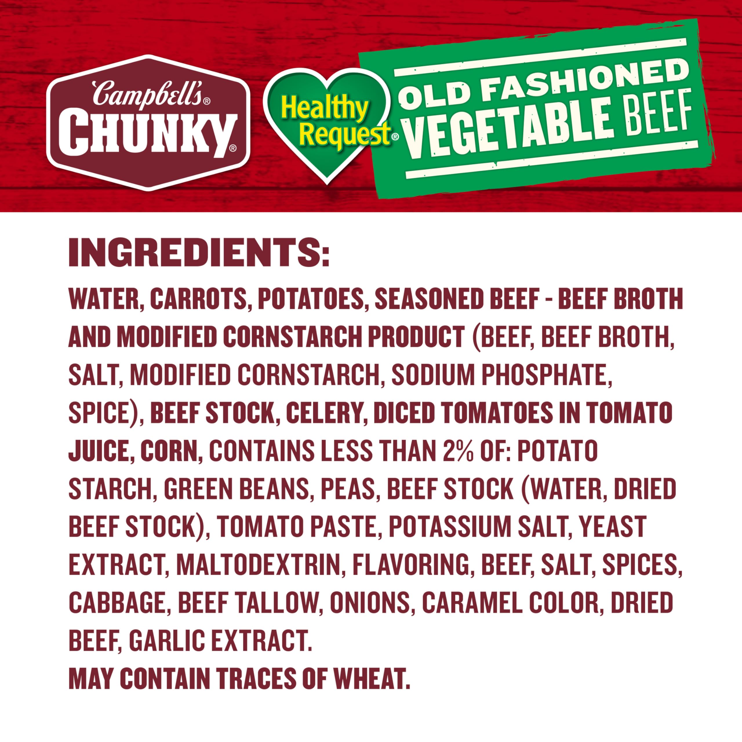 A microwaved serving of Campbell's Chunky Healthy Request soup ready to eat.