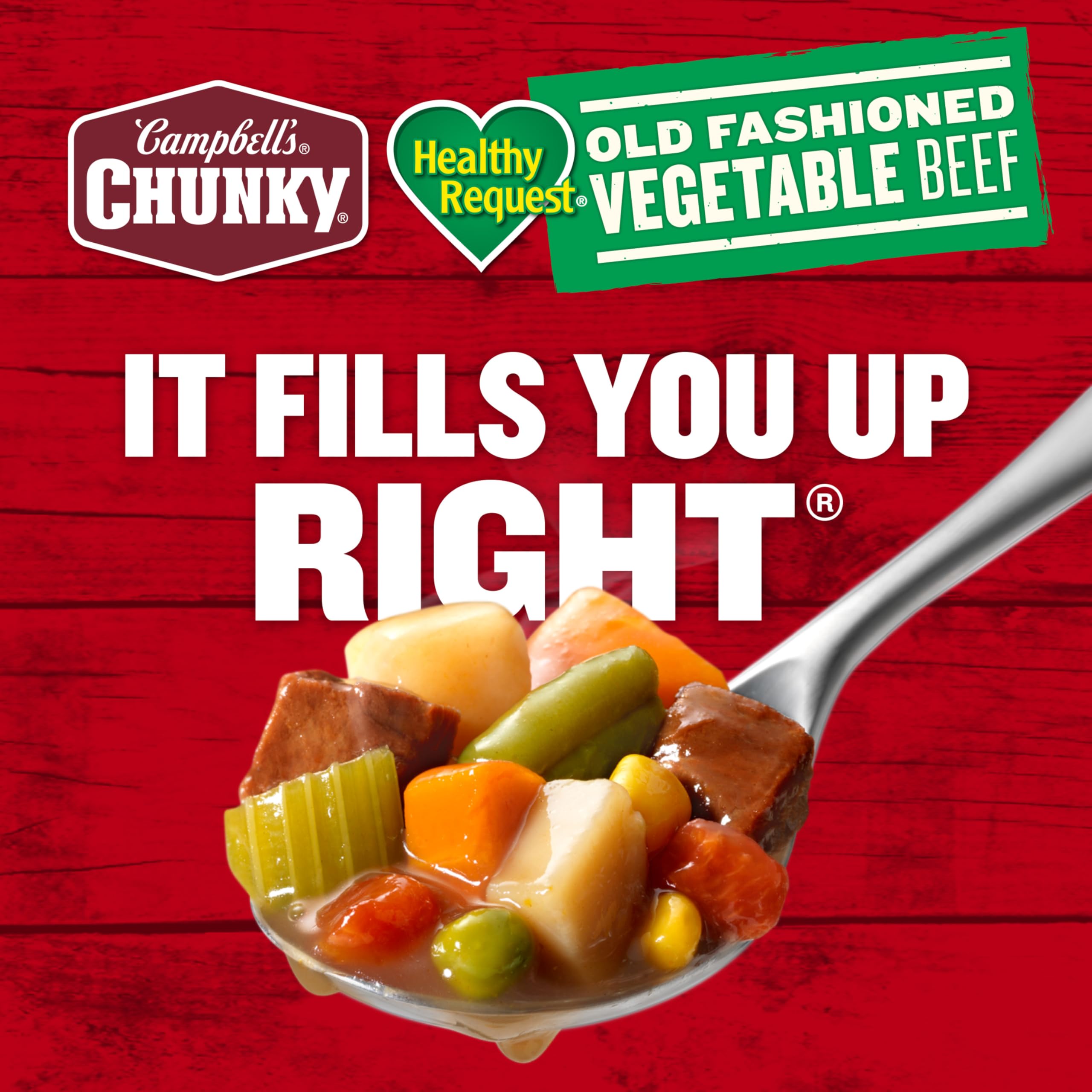 Recyclable can packaging makes cleanup easy after Campbell's Chunky Healthy Request.