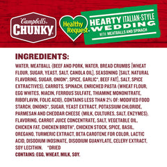 Campbell's Chunky Healthy Request soup steaming in a bowl, quick microwavable meal