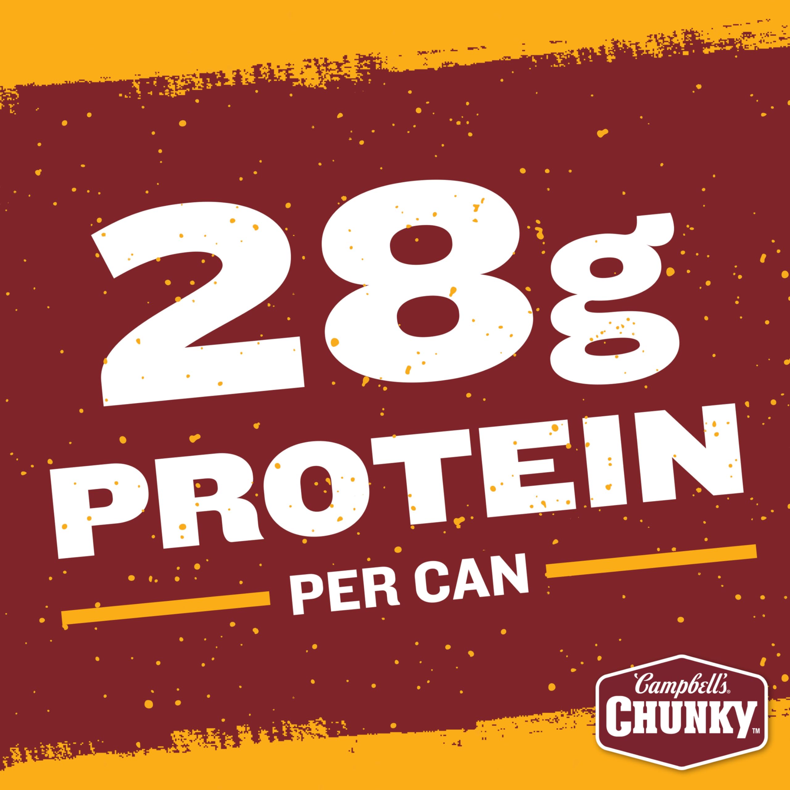 Campbell's Chunky Hot and Spicy Chili with Beans on nachos offers quick, hearty flavor.