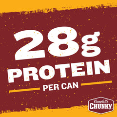 Campbell's Chunky Hot and Spicy Chili with Beans on nachos offers quick, hearty flavor.
