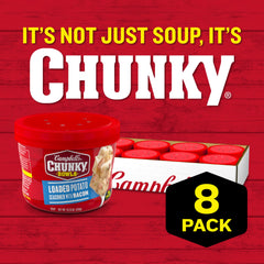 Campbell’s Chunky Microwavable Soup Bowl demonstrates quick weeknight convenience.