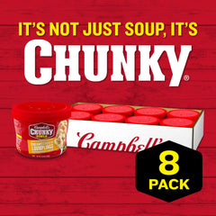 Campbell's Chunky, microwaveable bowl, quick meals without extra dishes.