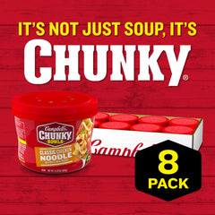 Campbell's Chunky microwaveable bowl ready for quick heat and serve.