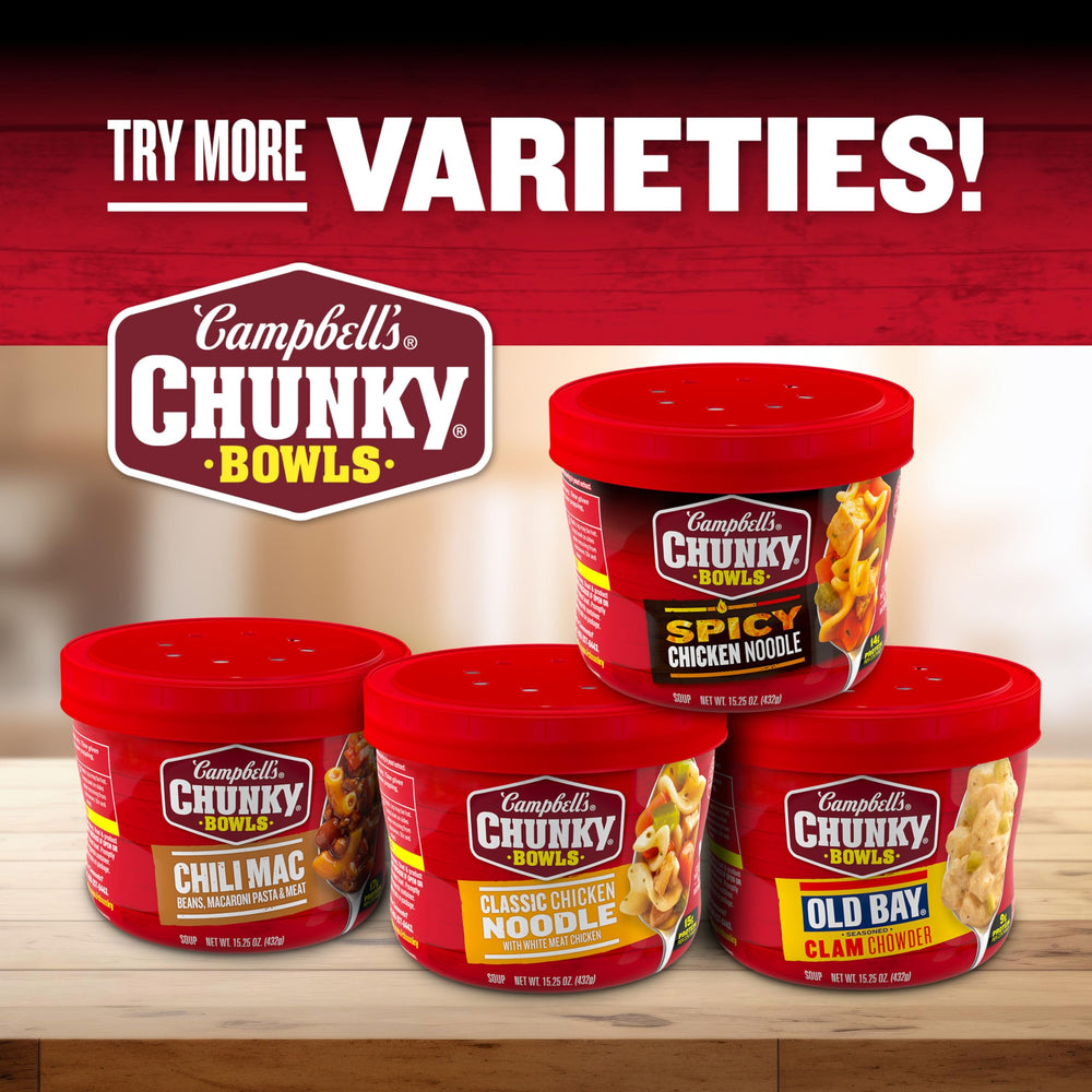 Campbell’s Chunky gumbo served over rice for a comforting meal.