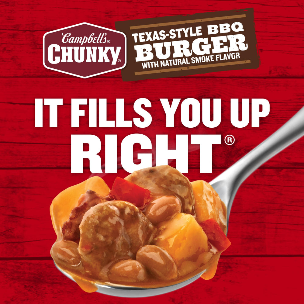 Steaming bowl ready to enjoy a comforting Campbell's Chunky soup in minutes.