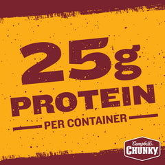 Ingredients include peas, green peppers, and corn in Campbell's Chunky White Bean Chicken Chili