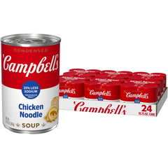 Campbell’s Condensed Chicken Noodle Soup can front view for quick weeknight meals.