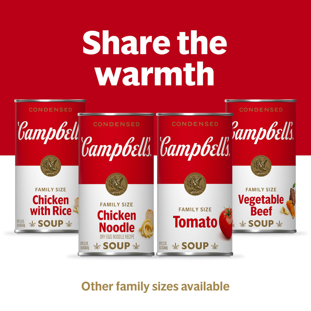 Crackers and Campbell's Chicken Noodle Soup bowl duo, pairing for a quick snack.