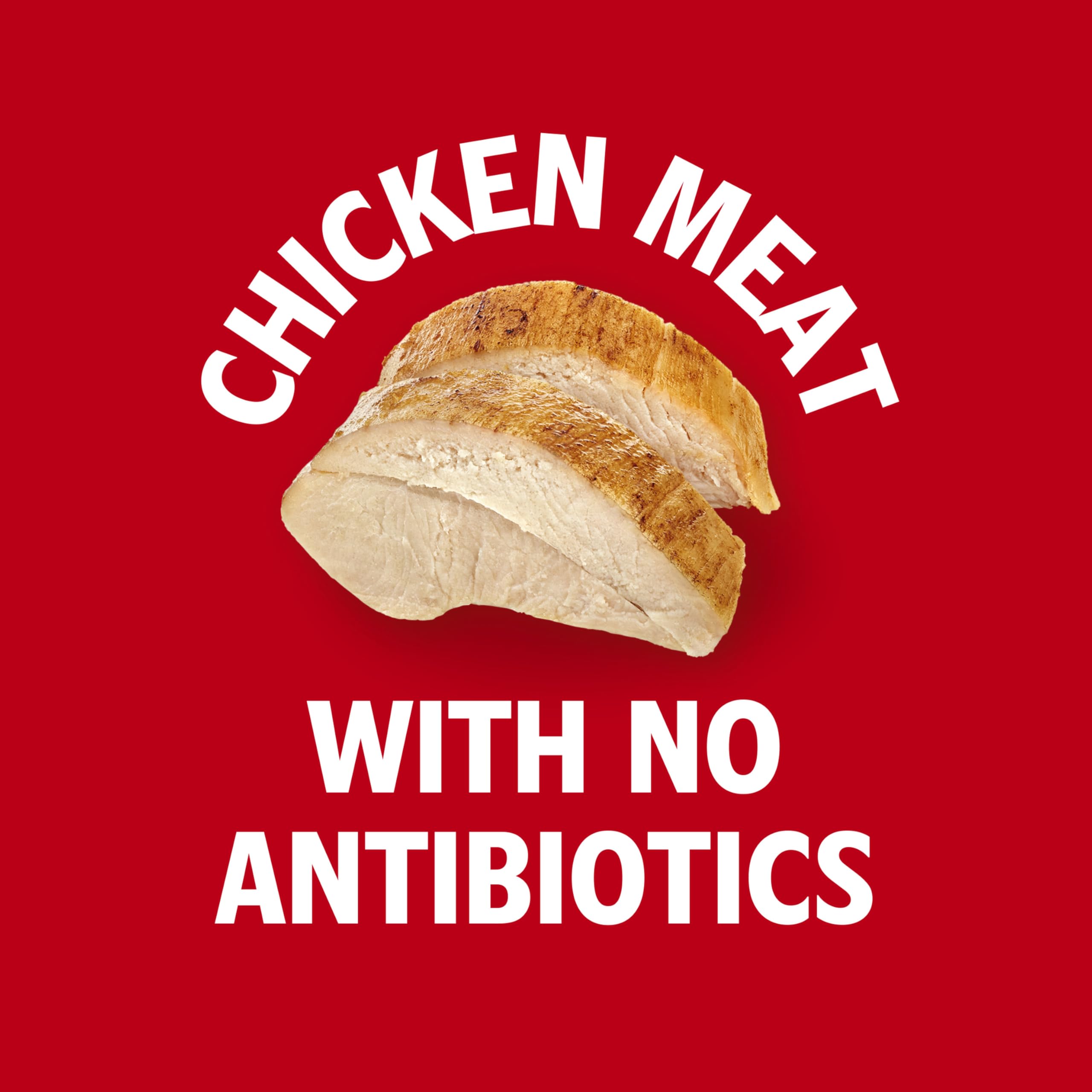 Campbell's Chicken with Rice ingredients scene; rice, veggies, antibiotic-free chicken.