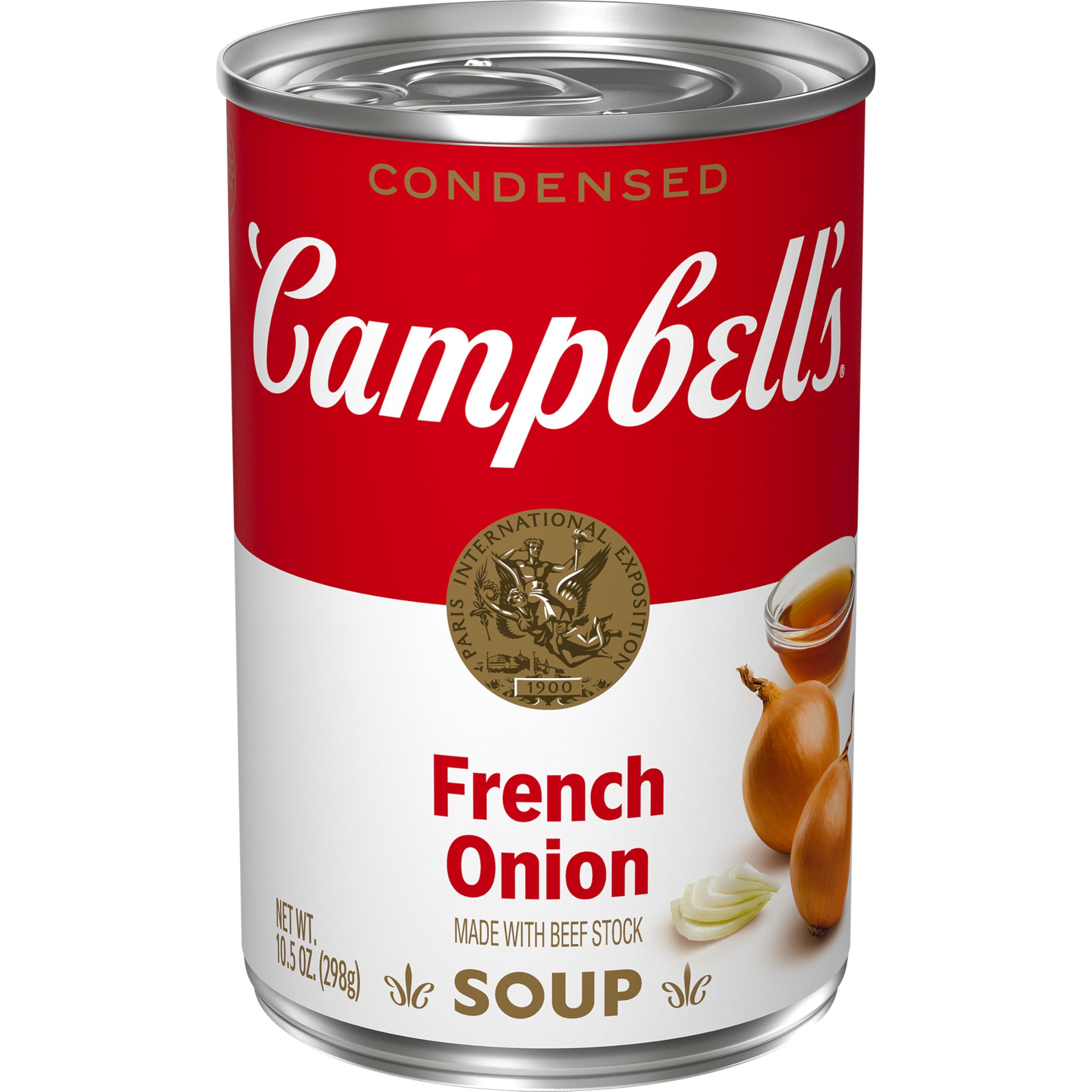 Campbell's Condensed French Onion Soup can—quick flavor base for meals.