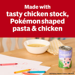 Microwave-ready Campbell's condensed soup heats in minutes.