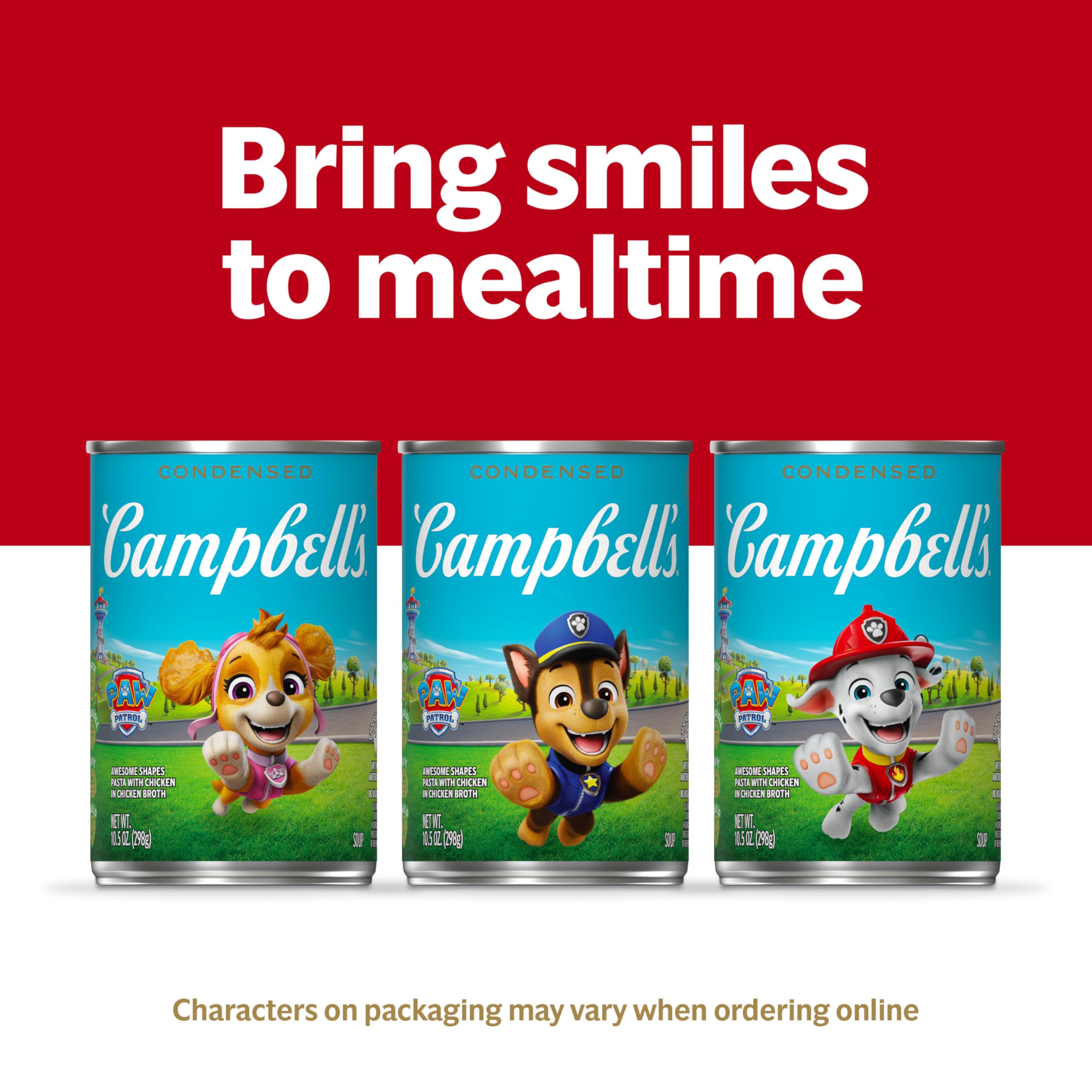 Campbell's Condensed Kids Soup cooking steps illustrate fast meal prep