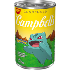 Campbell's Condensed Kids Soup with Pokémon-shaped pasta in chicken broth for busy families.