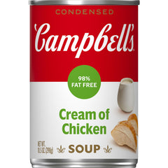 Campbell's Cream of Chicken Soup can pour highlights rich flavor for quick sauces.