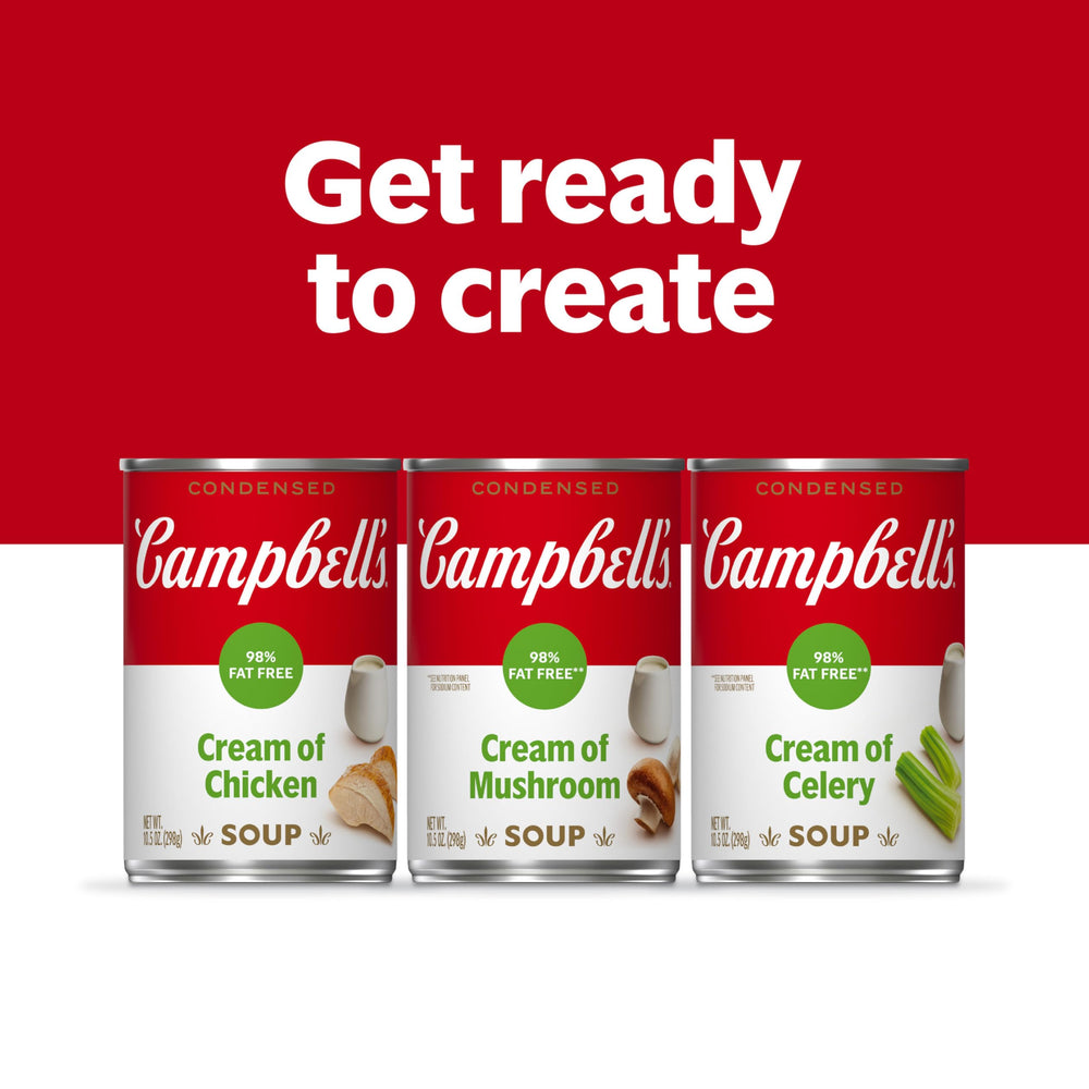 Campbell's Cream of Chicken Soup nutrition panel supports informed choices.