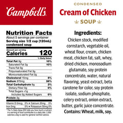 Campbell's Cream of Chicken Soup steaming bowl ideal starter for one-pot meals.